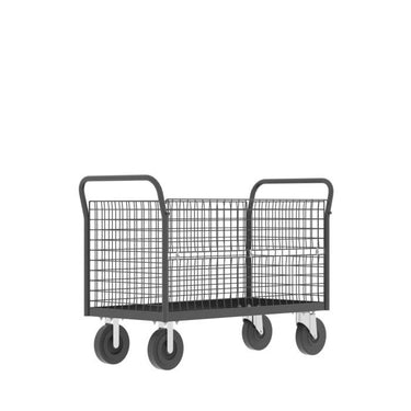 Valley Craft Cage Cart - Platform, 4-Sided, 48